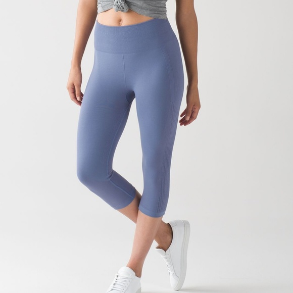 lululemon athletica Pants - Lululemon Flow and Go Peri Purple Crop